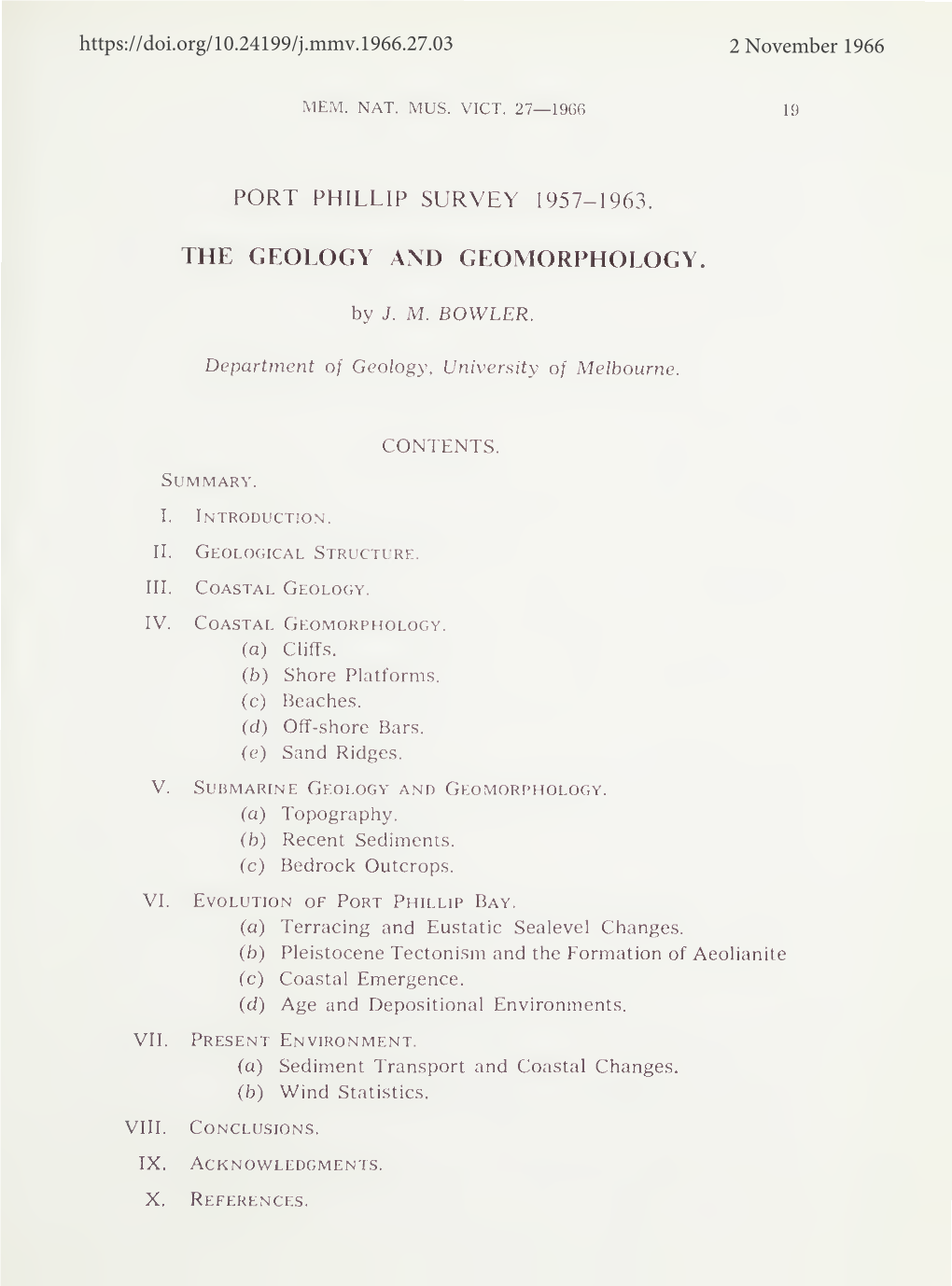 Geology and Geomorphology