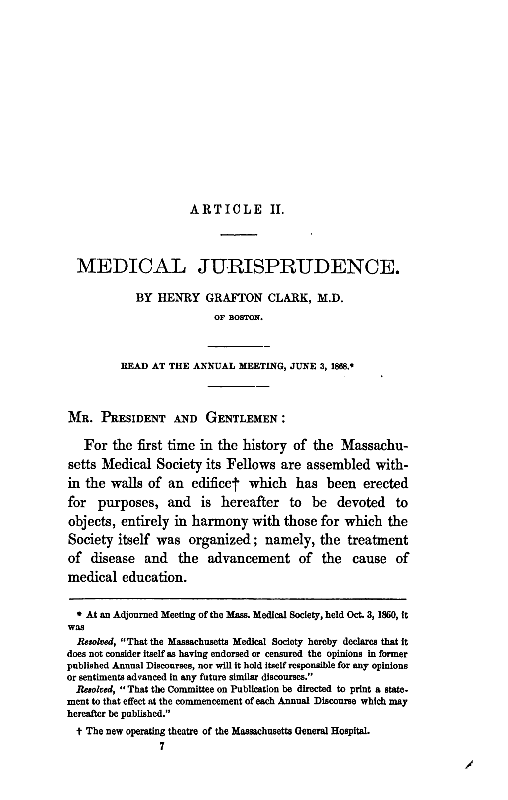 Medical Jurisprudence