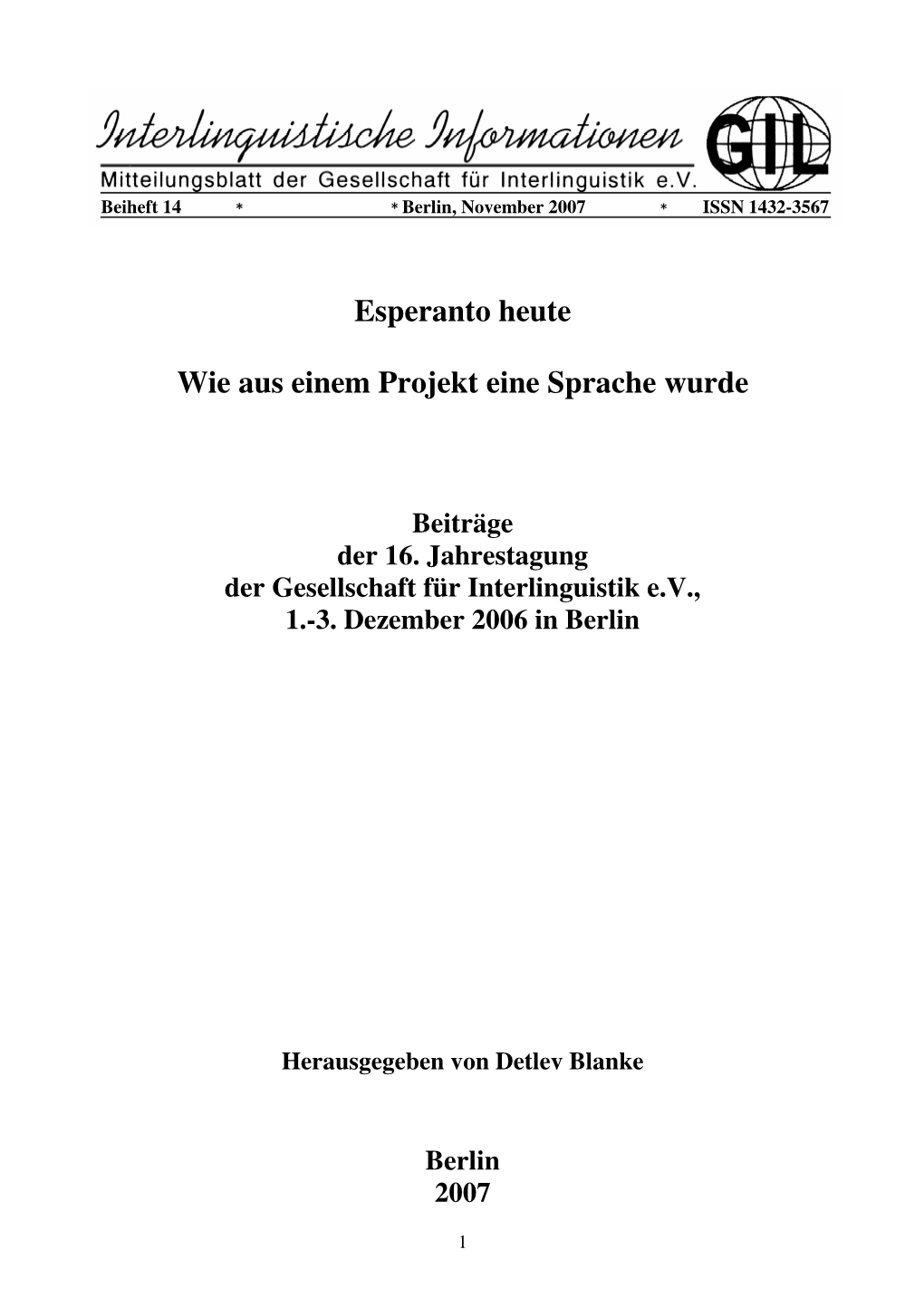 Esperanto Heute Wie Aus Einem Projekt Eine Sprache Wurde