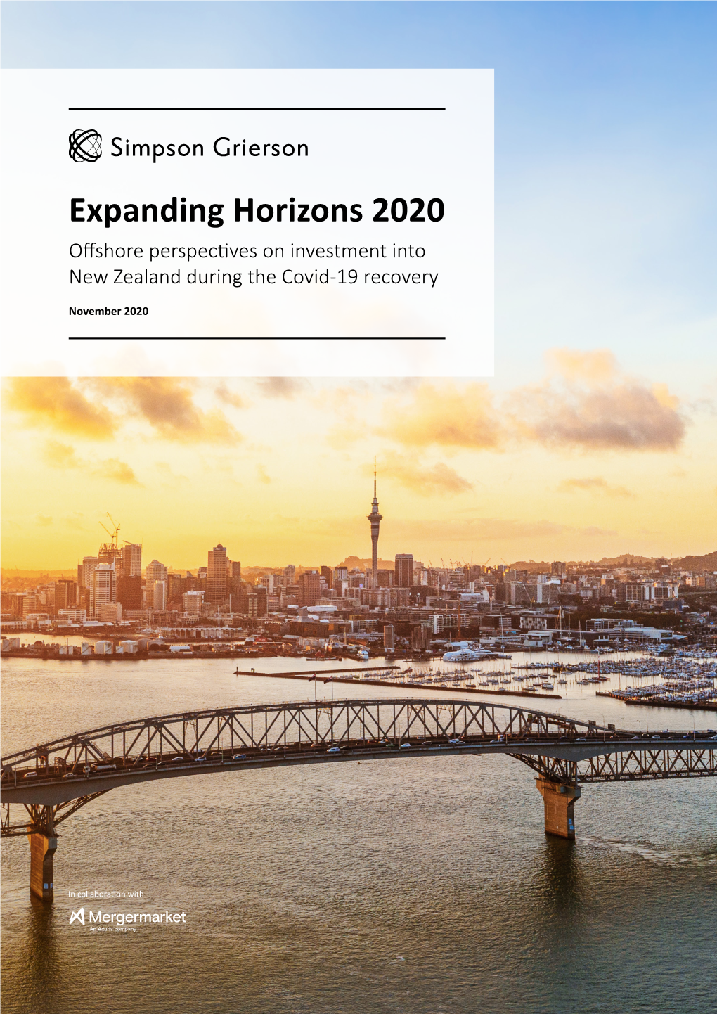 Expanding Horizons 2020 Offshore Perspectives on Investment Into New Zealand During the Covid-19 Recovery