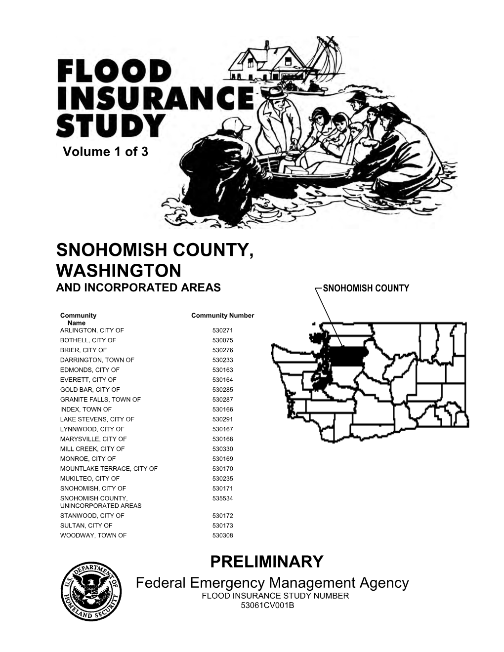 Snohomish County, Washington and Incorporated Areas Snohomish County