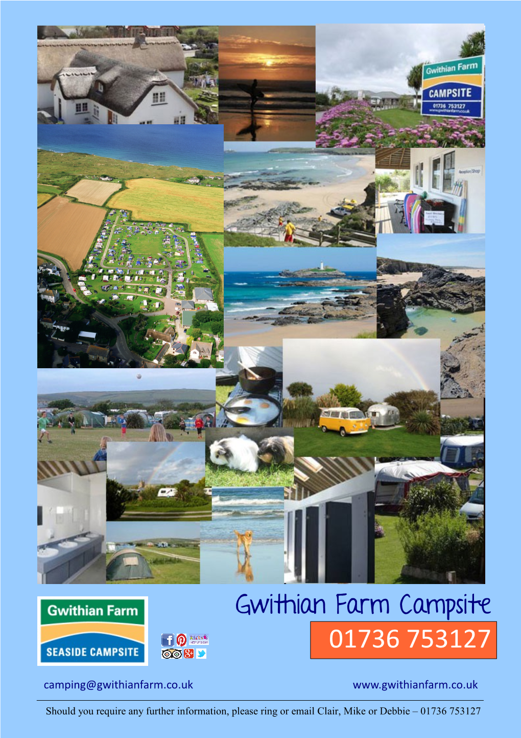 Gwithian Farm Campsite 01736 753127 Camping@Gwithianfarm.Co.Uk