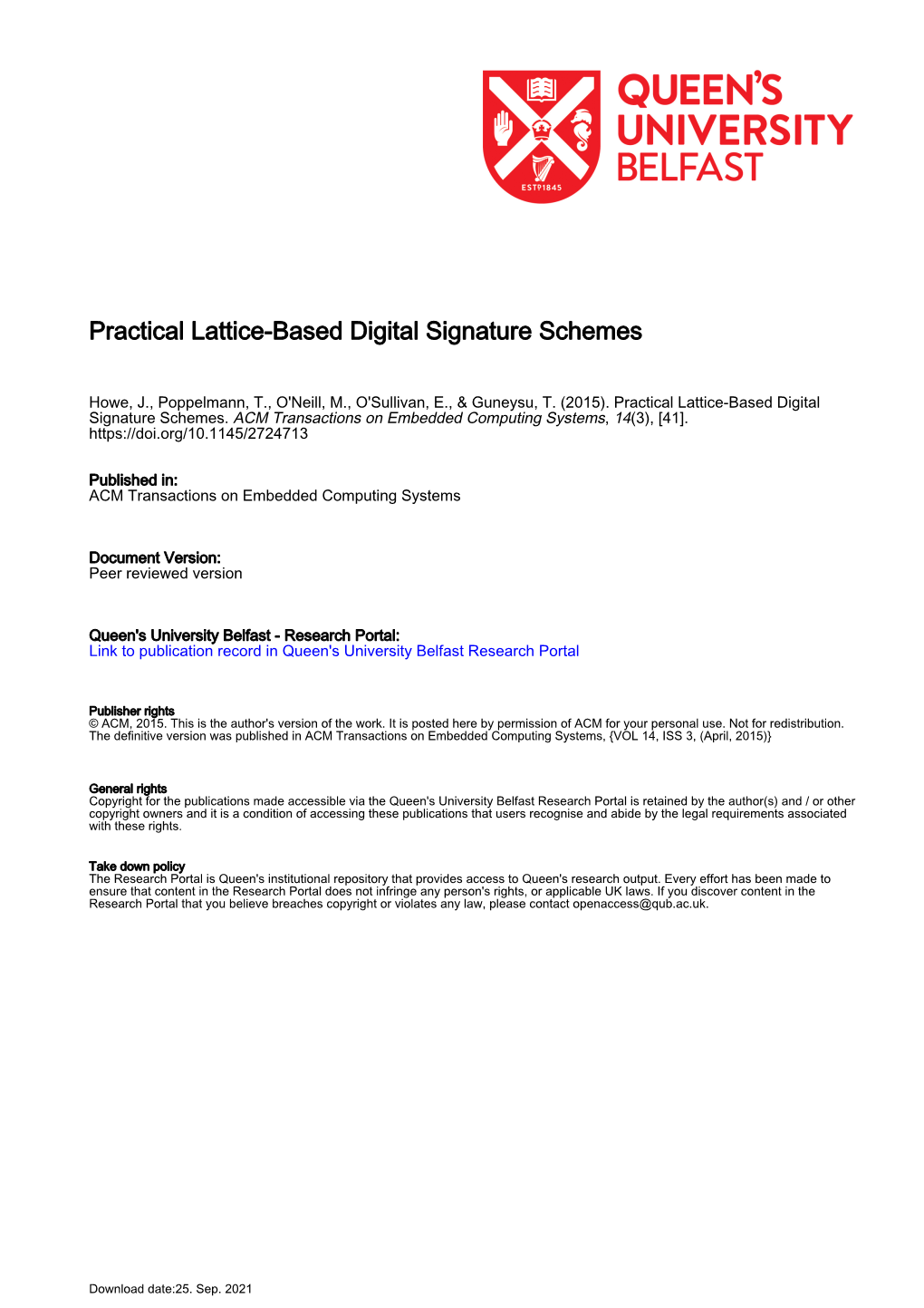 Practical Lattice-Based Digital Signature Schemes