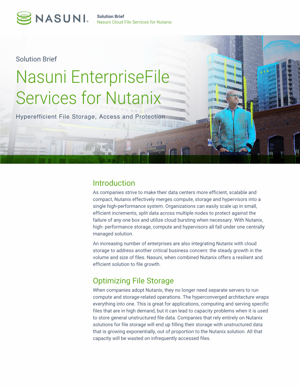 Nasuni Enterprisefile Services for Nutanix Hyperefficient File Storage, Access and Protection