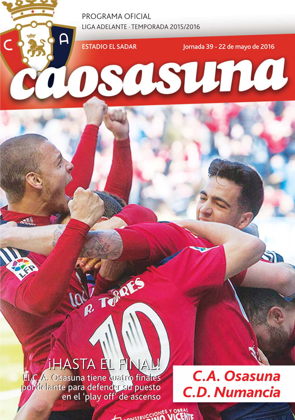 OSASUNA 22 Mayo 2016:Osasuna 2012-13 18/05/16 17:06 Página 1