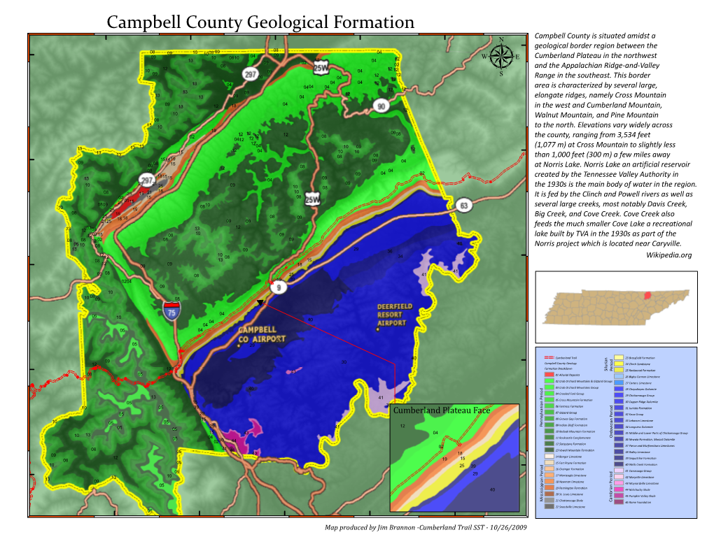 Campbell County Geological Formation Campbell County Is Situated Amidst A