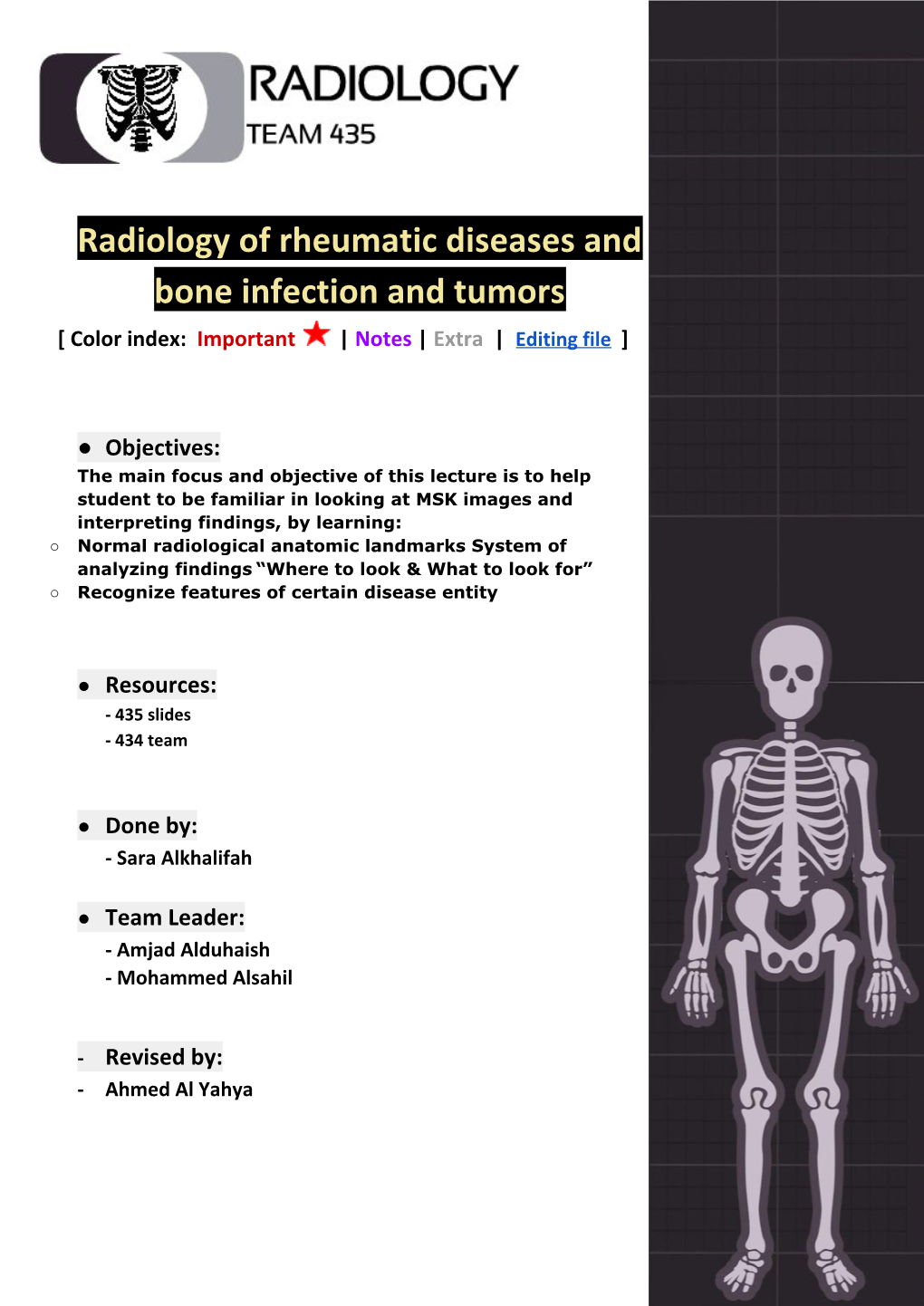 Radiology of Rheumatic Diseases and Bone Infection and Tumors