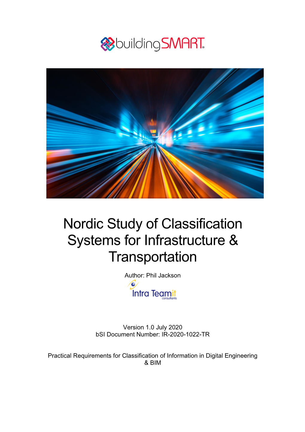 Nordic Study of Classification Systems for Infrastructure & Transportation