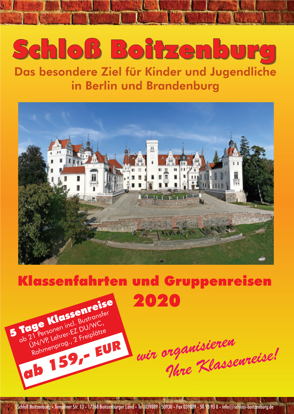 Schloß Boitzenburg Das Besondere Ziel Für Kinder Und Jugendliche in Berlin Und Brandenburg