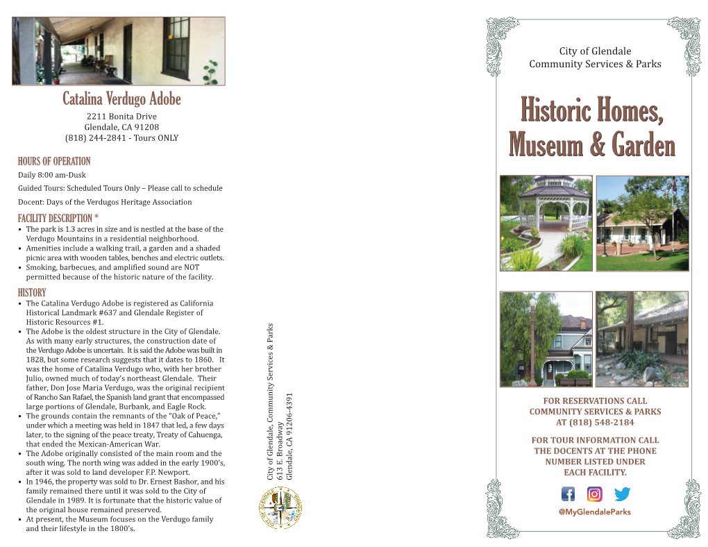 Historic Homes, Museum & Garden