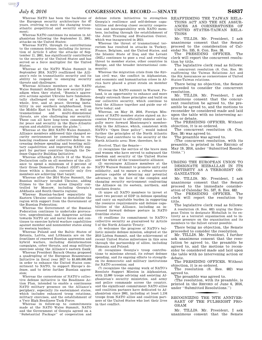 Congressional Record—Senate S4837