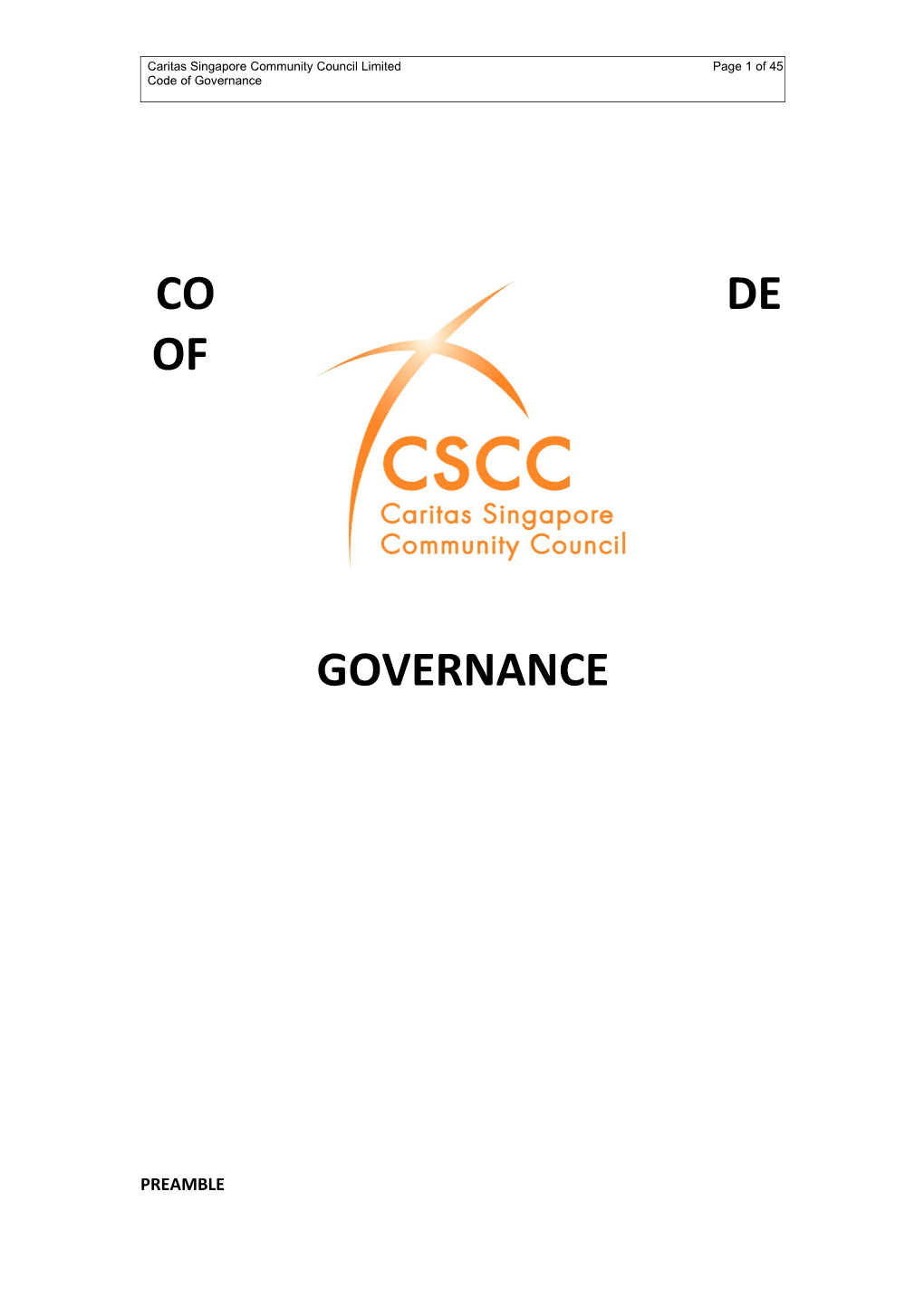 Code of Governance