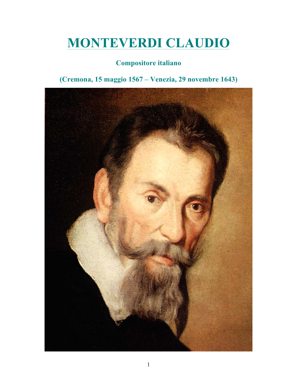 Monteverdi Claudio