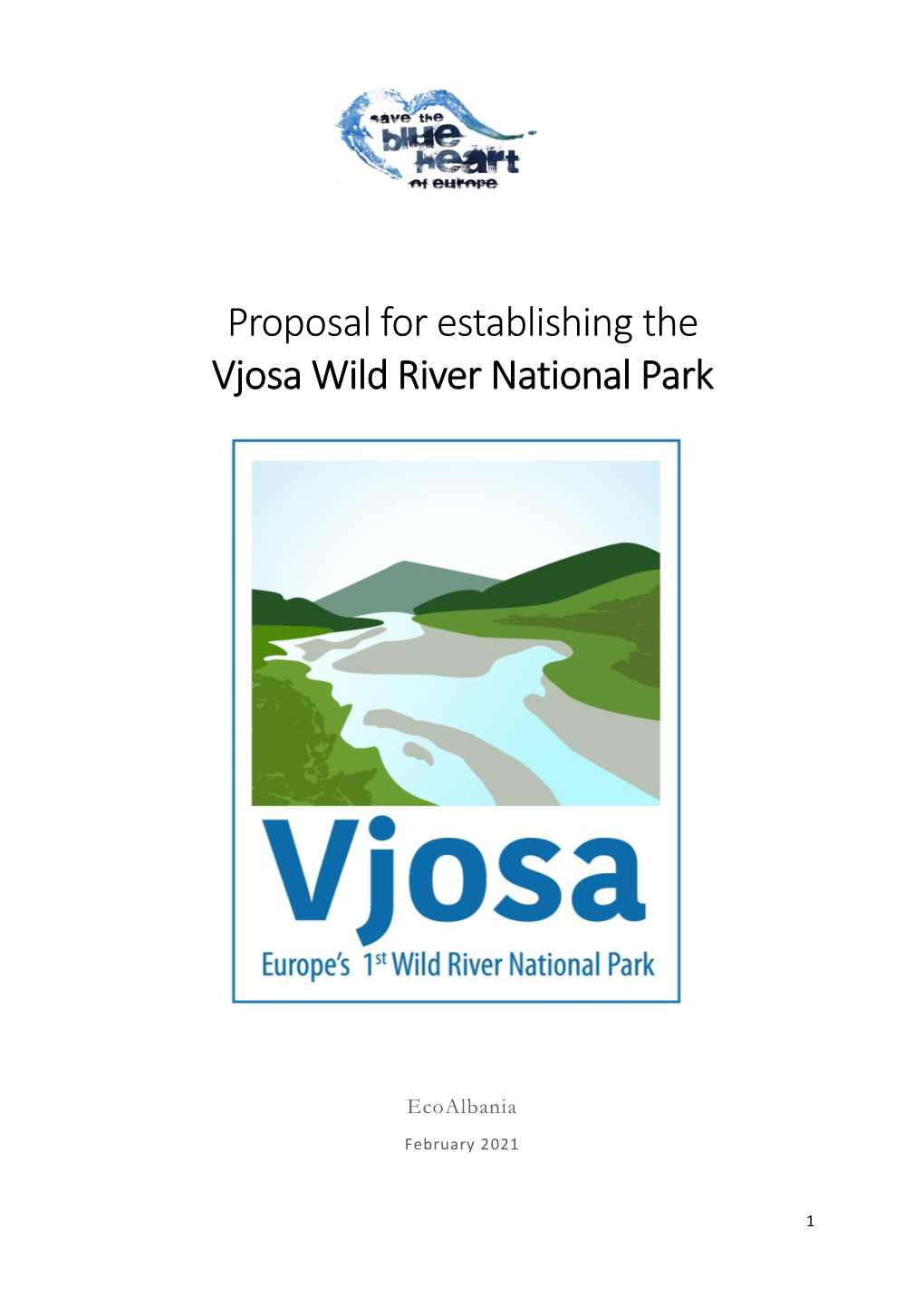 Proposal for Establishing the Vjosa Wild River National Park