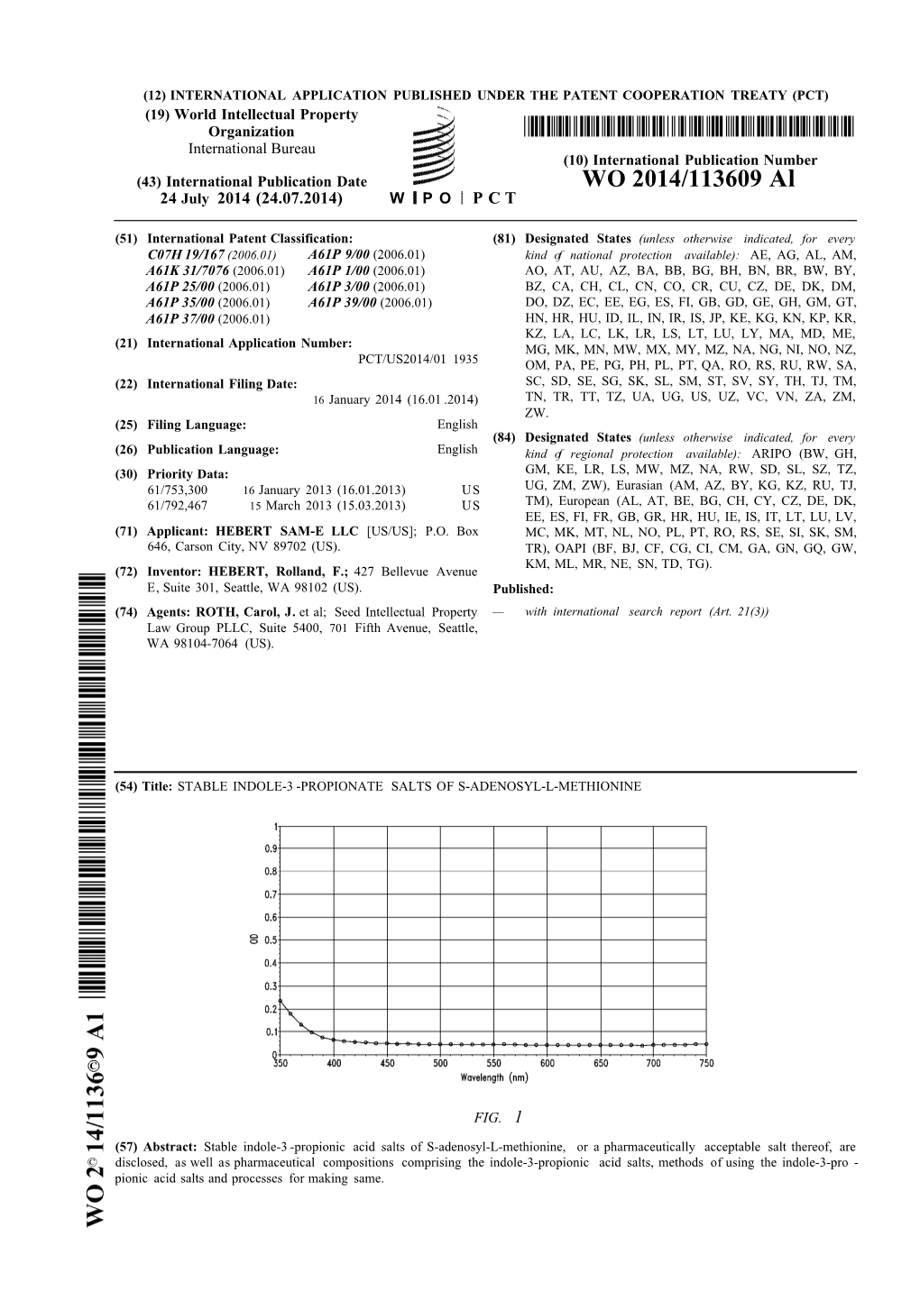 WO 2014/113609 Al 24 July 2014 (24.07.2014) W P O P C T