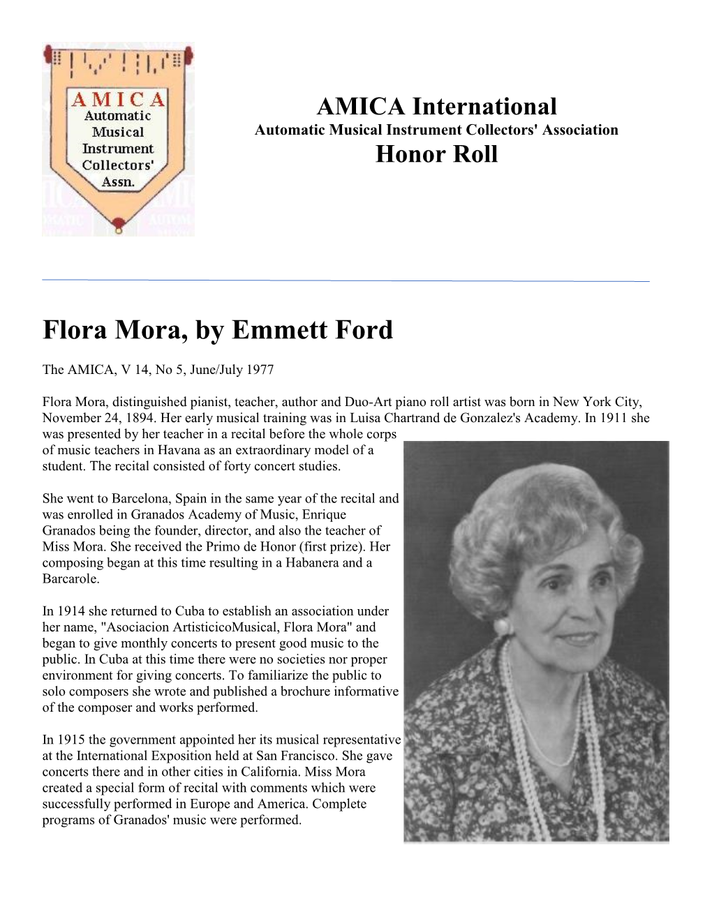 Flora Mora, by Emmett Ford