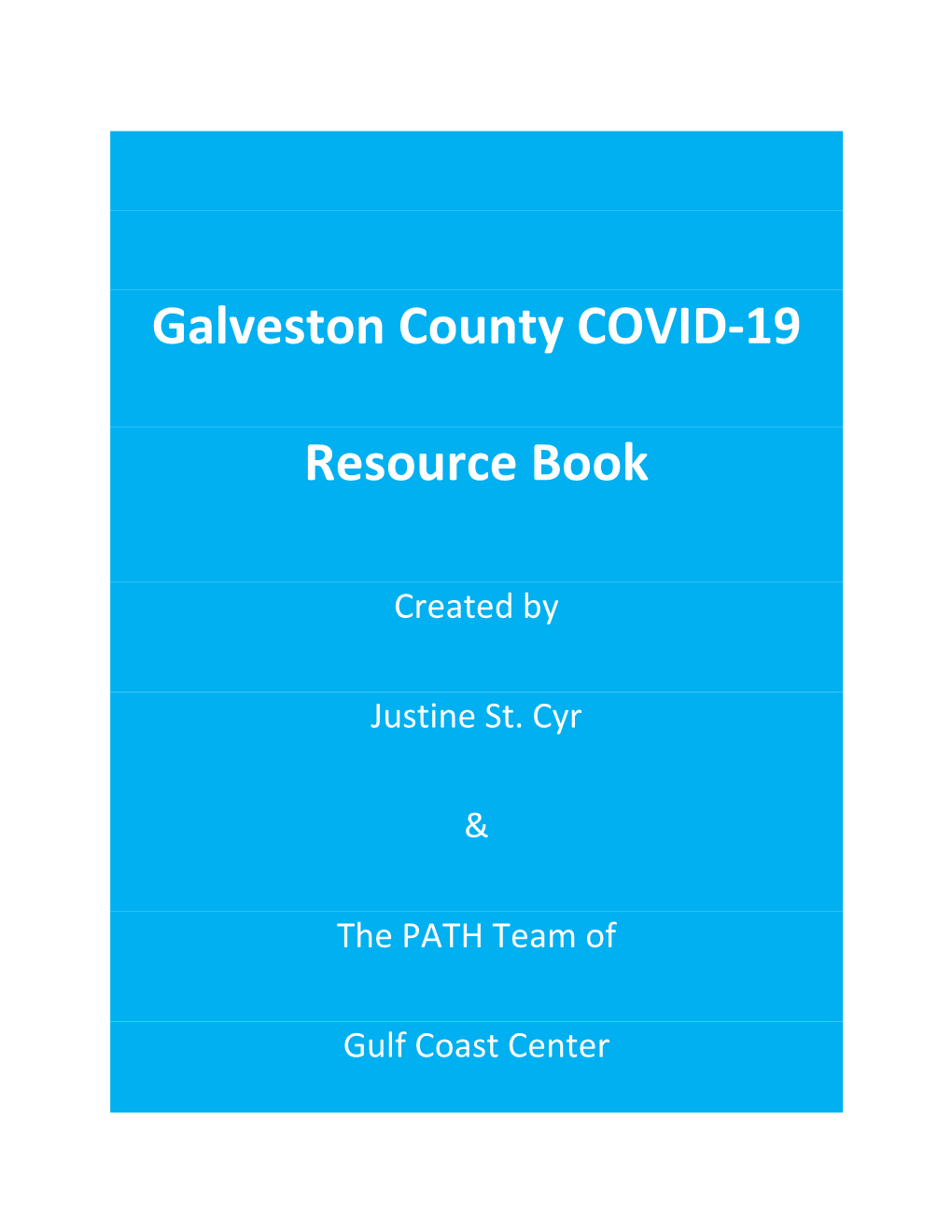 Galveston County COVID-19 Resource Book