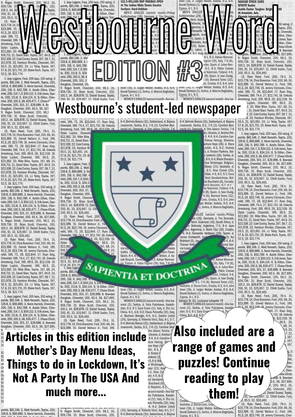 Westbourne's Student-Led Newspaper