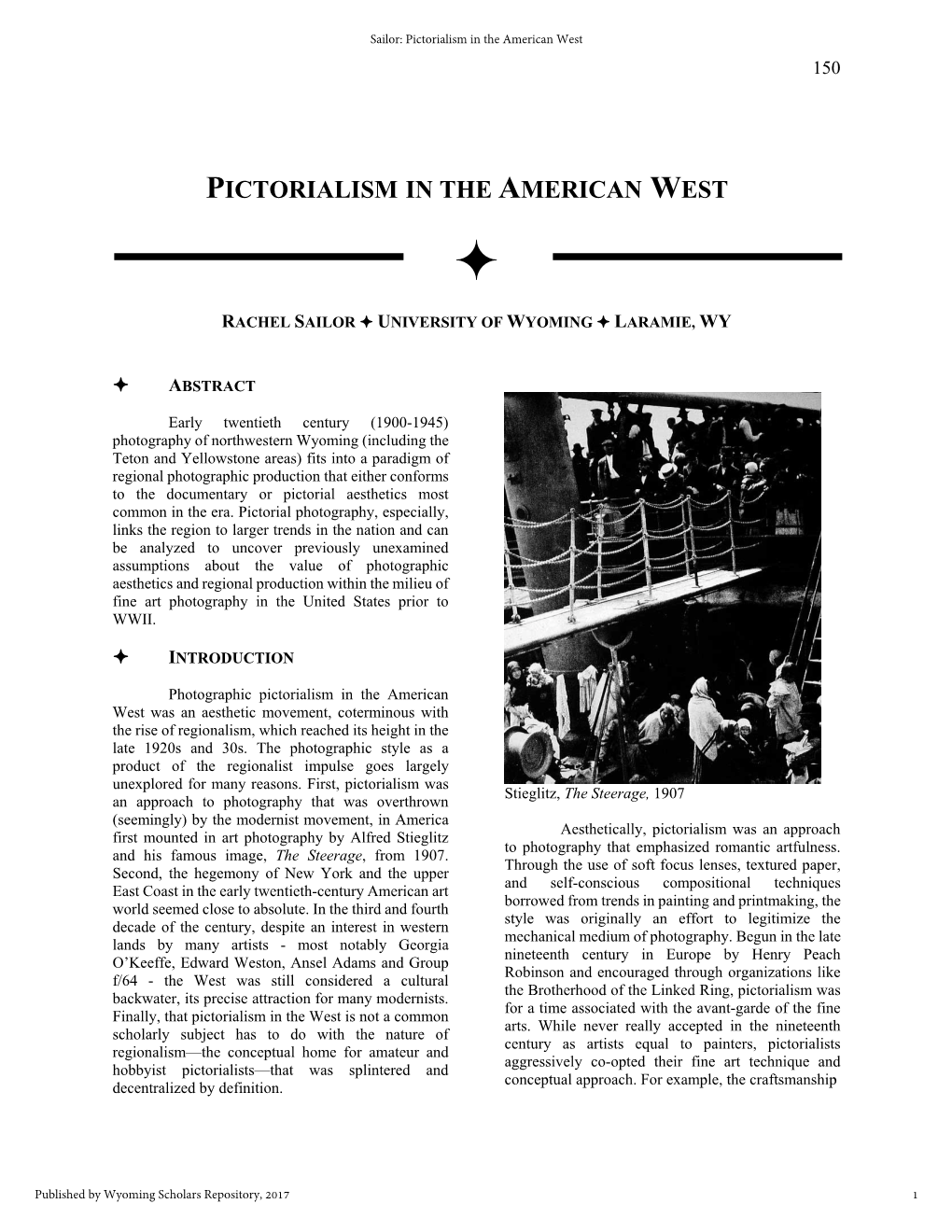 Pictorialism in the American West 150