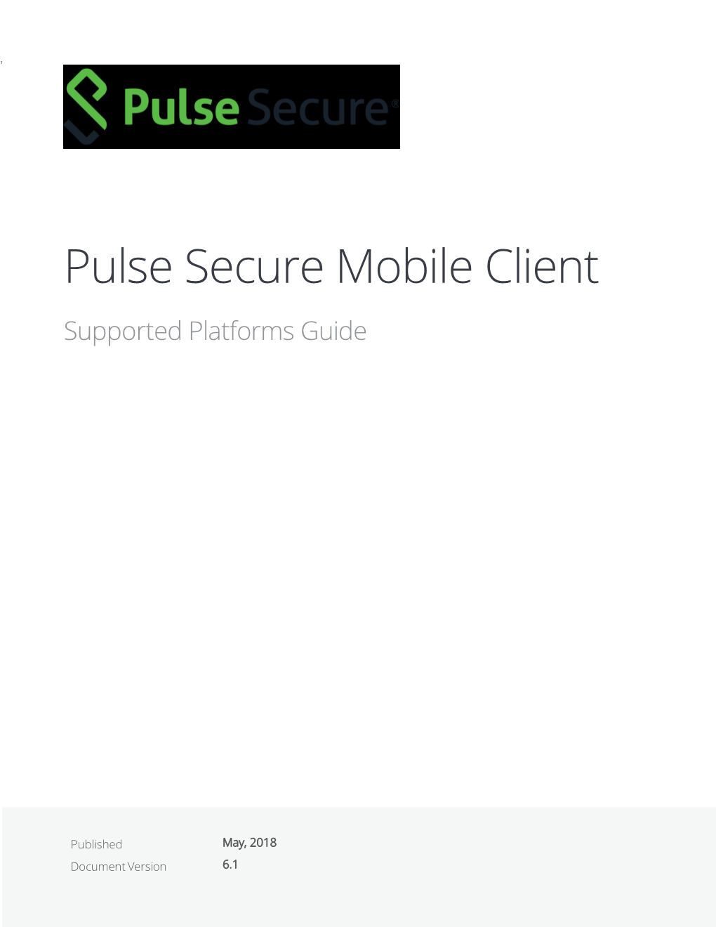 Pulse Secure Mobile Client