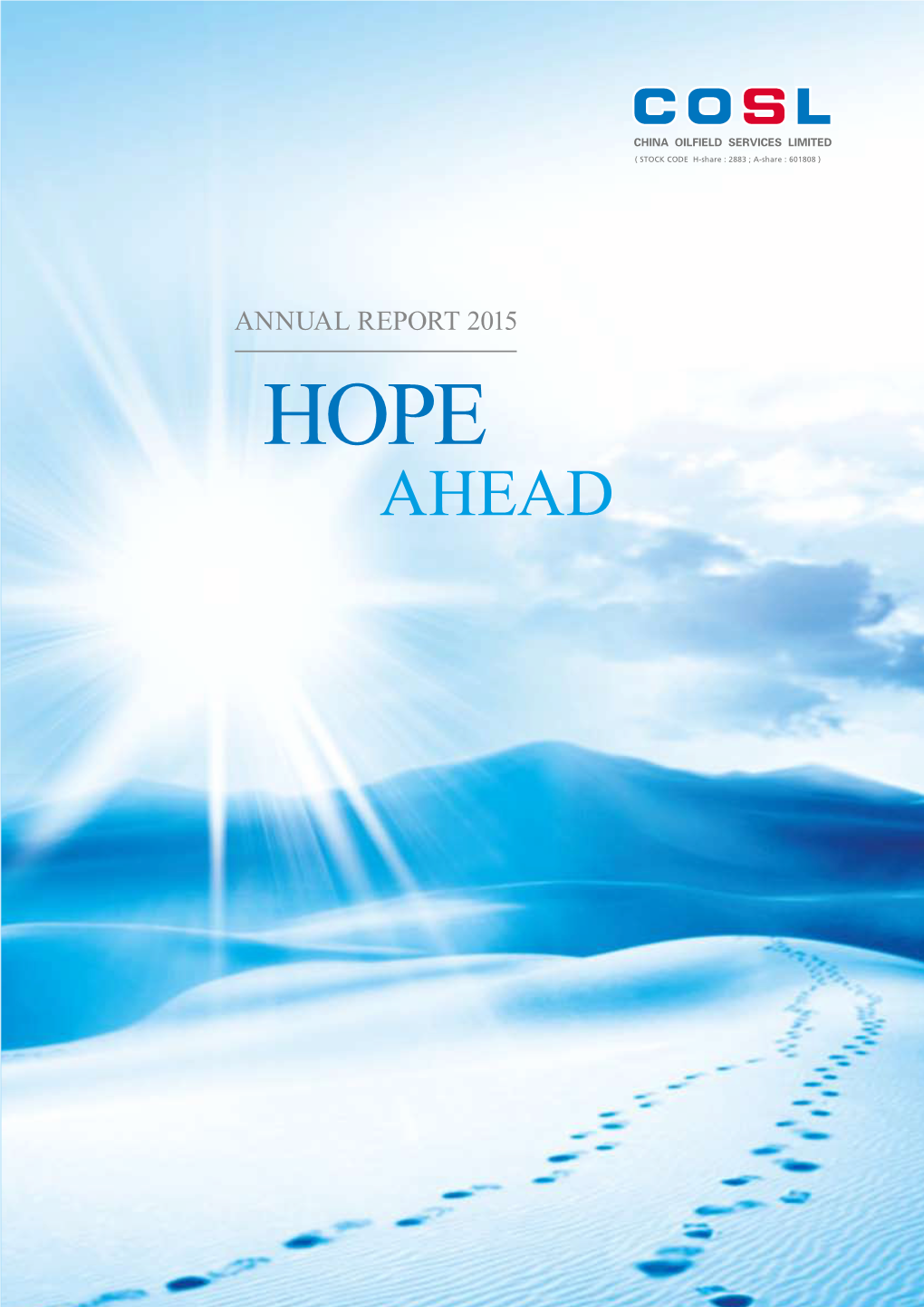 Annual Report 2015 Hope Ahead Annual Report 2015