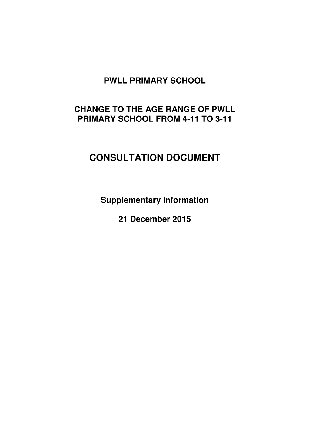 Consultation Document