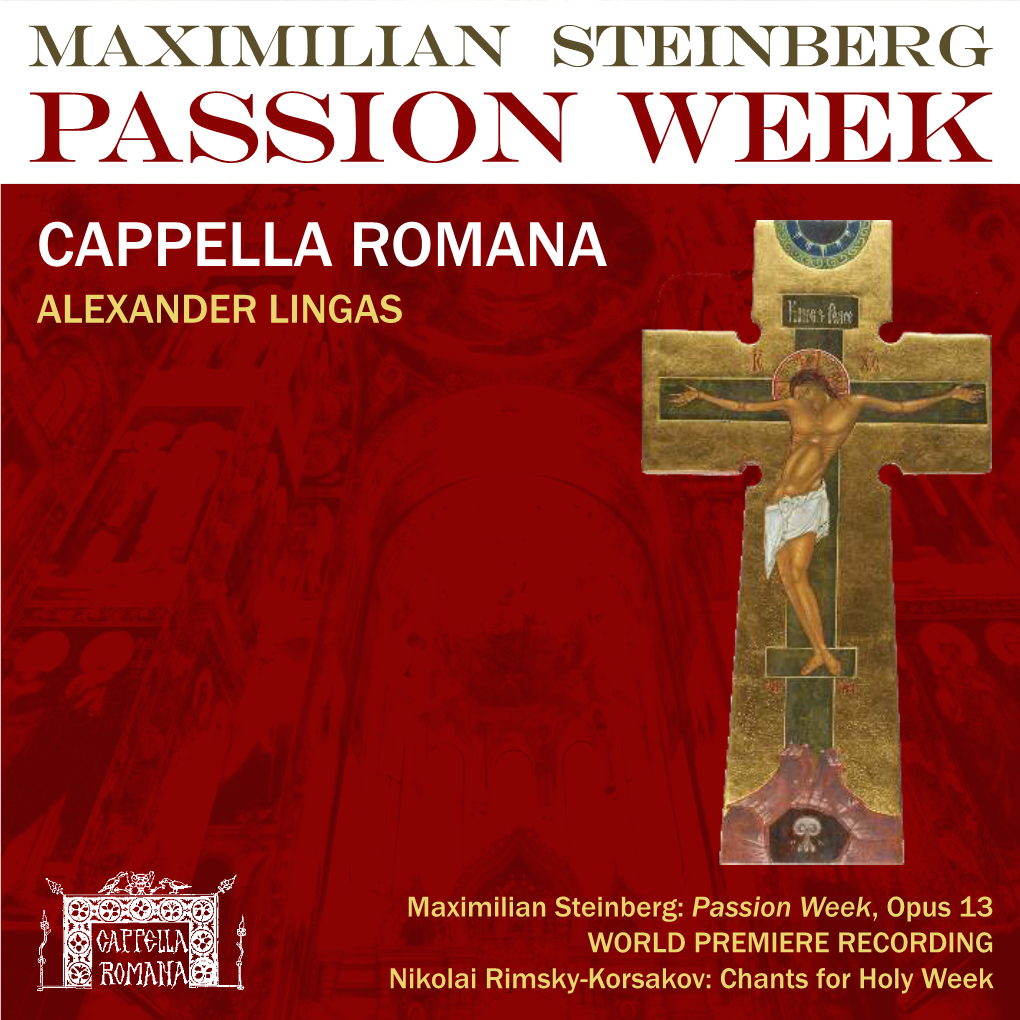 Passion Week CAPPELLA ROMANA ALEXANDER LINGAS