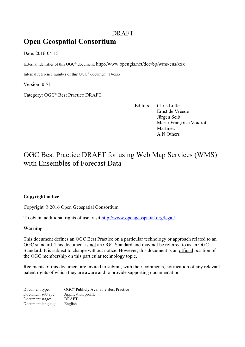 Best Practices for Using OGC WMS with Time-Dependent Or Elevation-Dependent Data