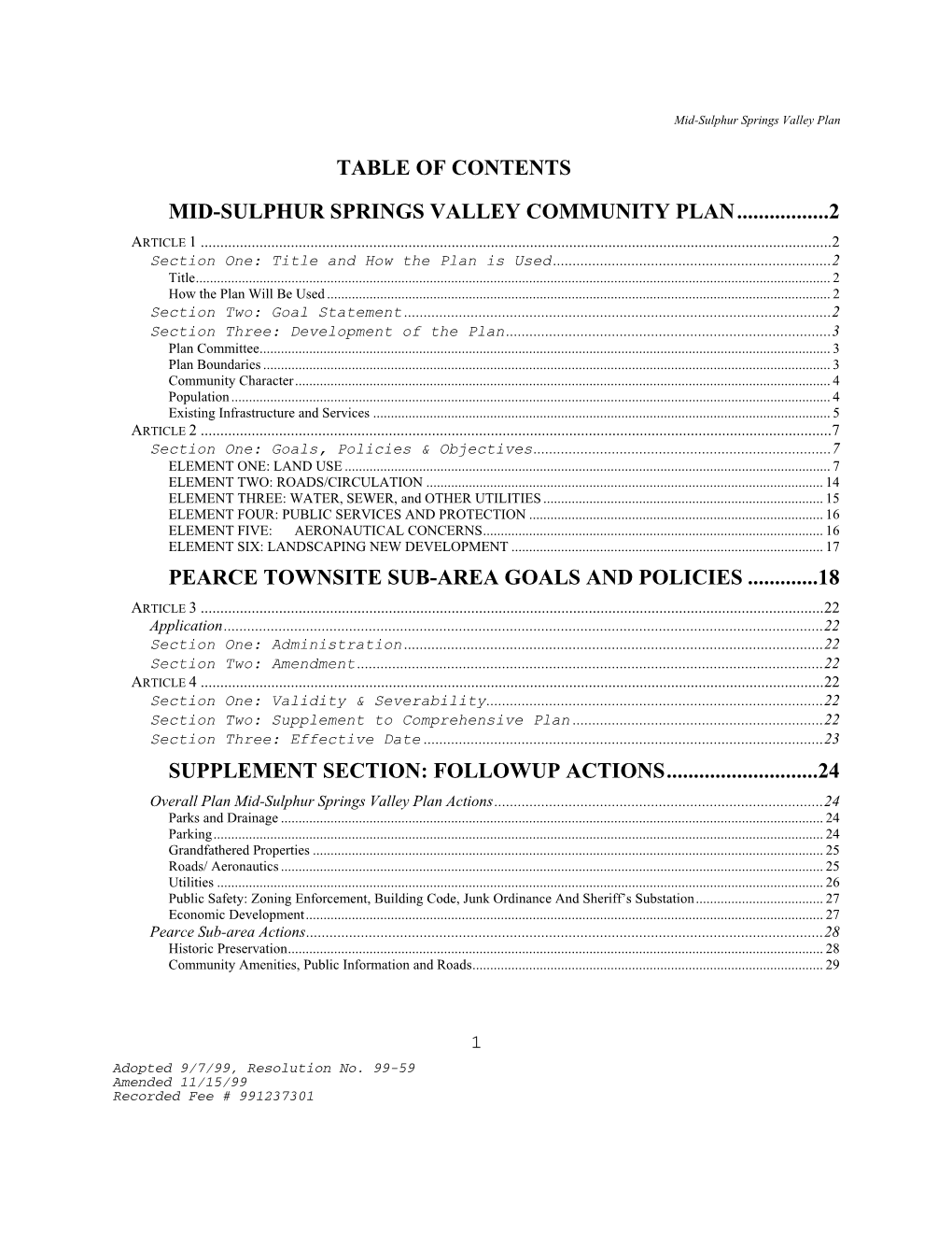 Mid Sulphur Springs Valley Area Plan (PDF)