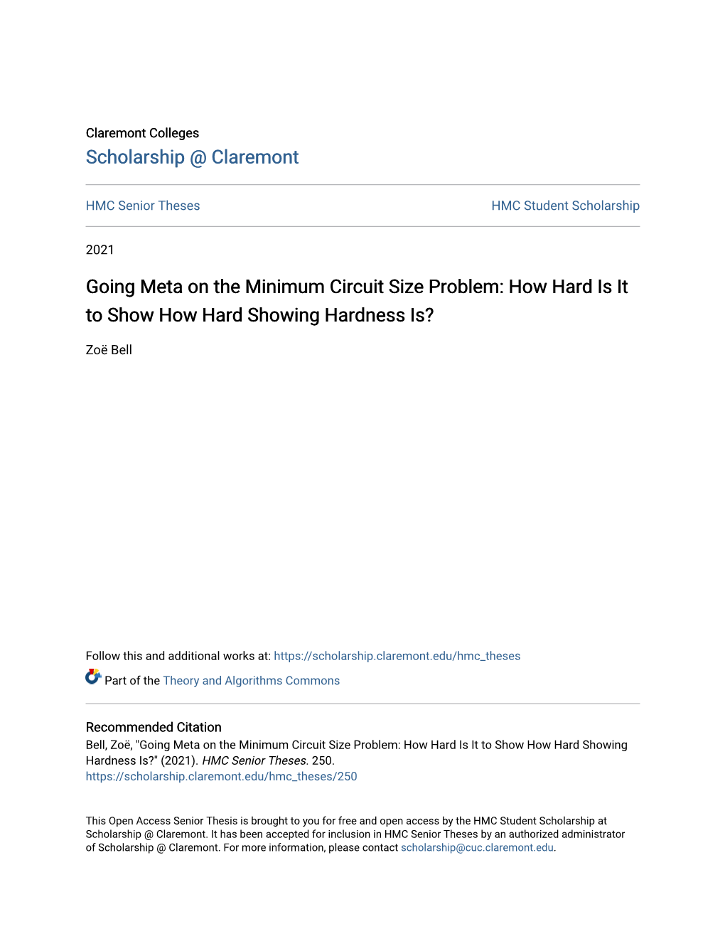 Going Meta on the Minimum Circuit Size Problem: How Hard Is It to Show How Hard Showing Hardness Is?