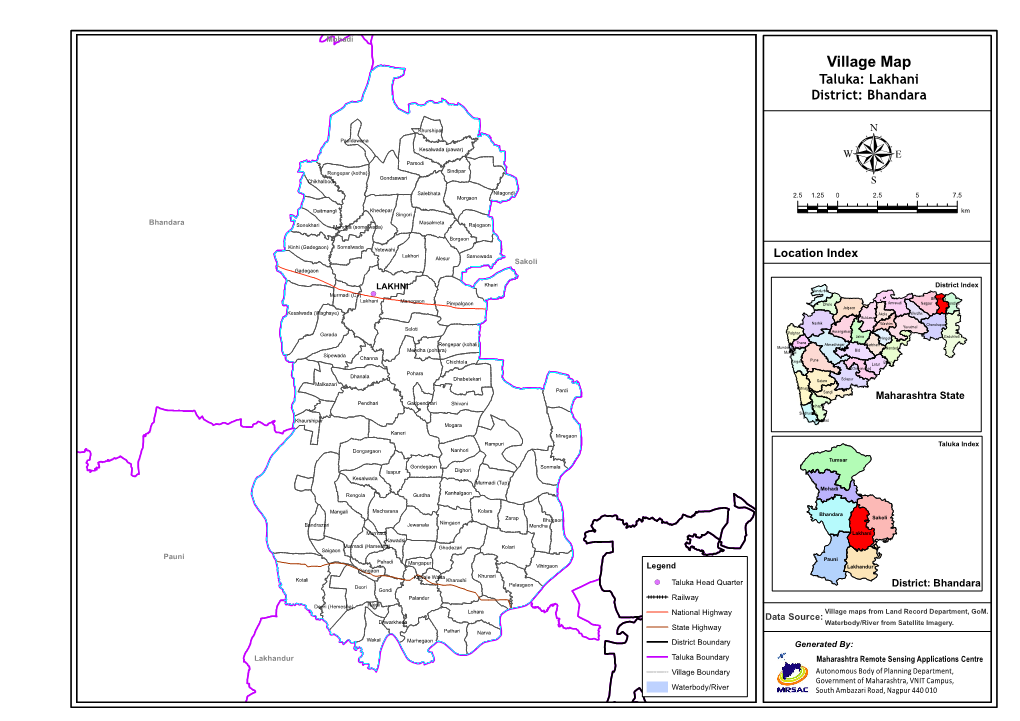 Village Map Taluka: Lakhani District: Bhandara