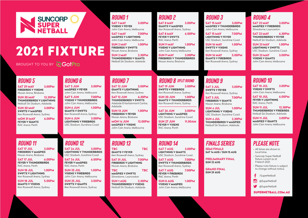 2021 Fixture