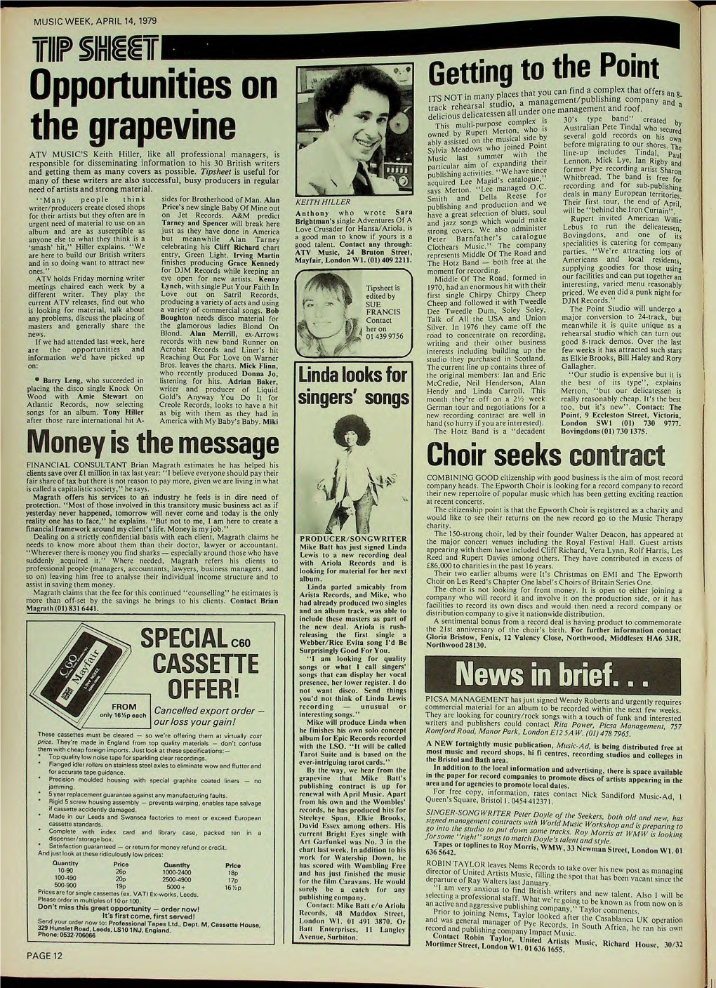 MUSIC WEEK, APRIL 14, 1979 Fir Iihiiif I Opportunities on The