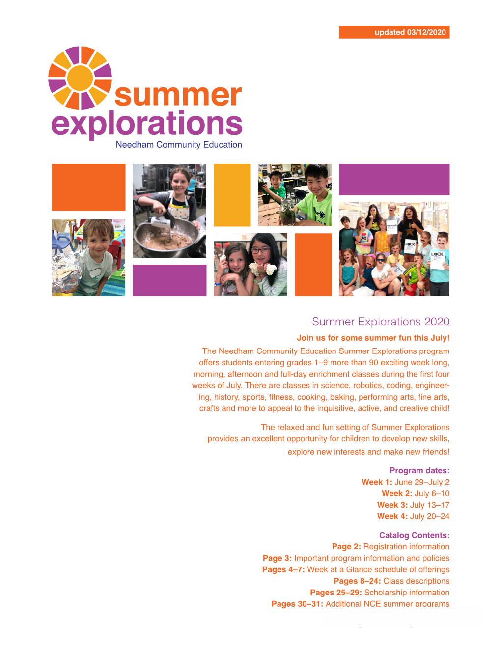 Summer Explorations 2020