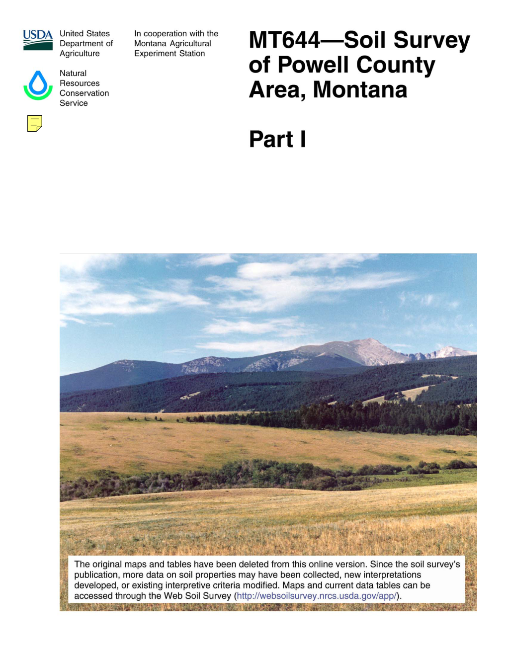 Soil Survey of Powell County Area, Montana