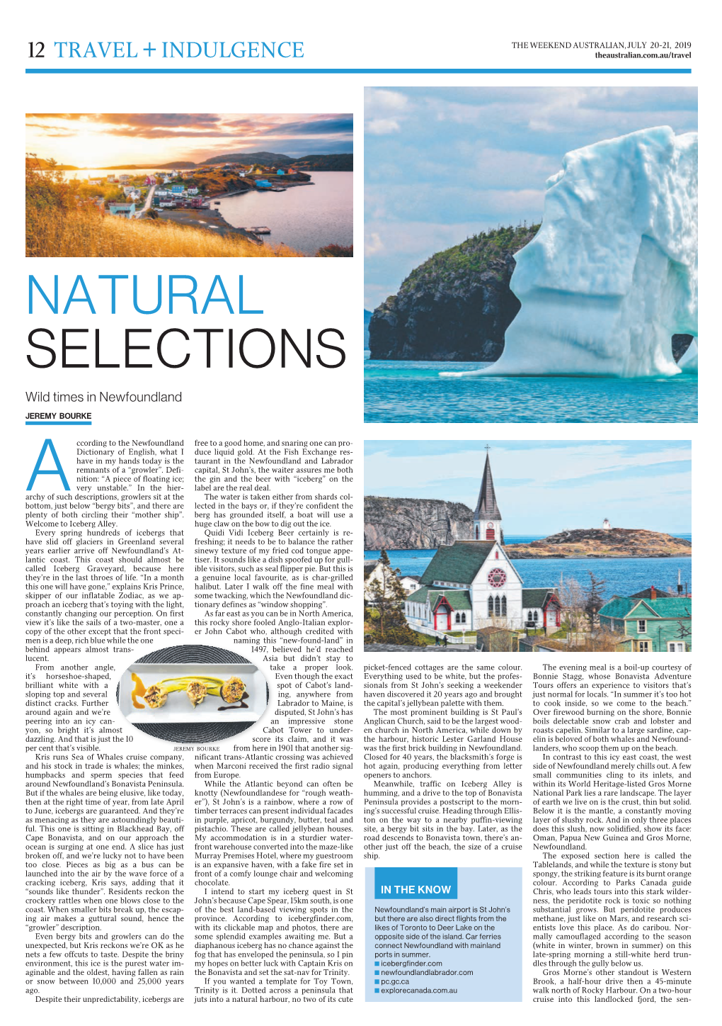 NATURAL SELECTIONS Wild Times in Newfoundland