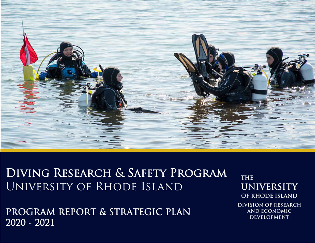 URI Diving Research & Safety Program | 2020 Strategic Plan