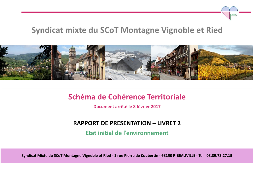 Syndicat Mixte Du Scot Montagne Vignoble Et Ried