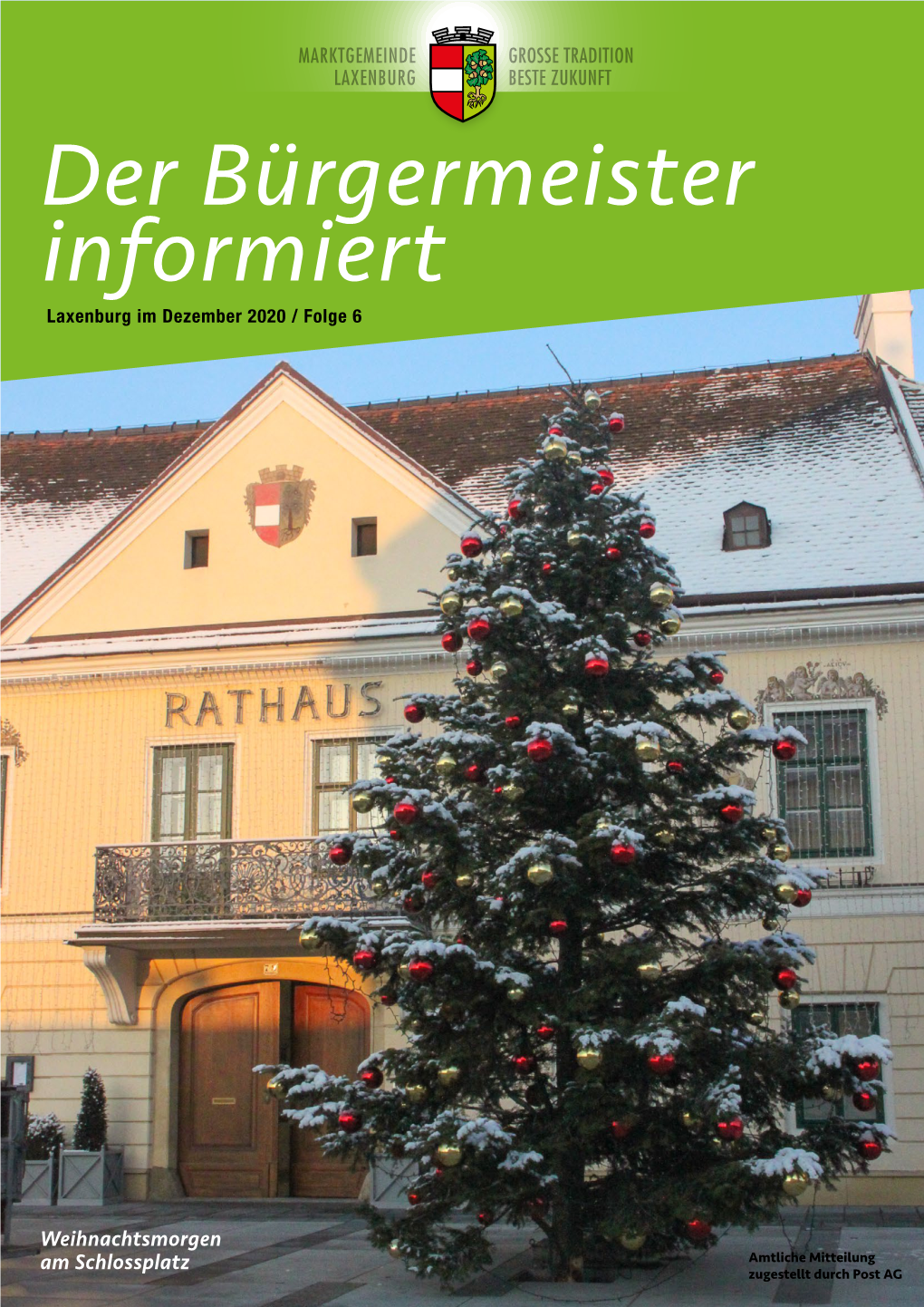 Der Bürgermeister Informiert Laxenburg Im Dezember 2020 / Folge 6