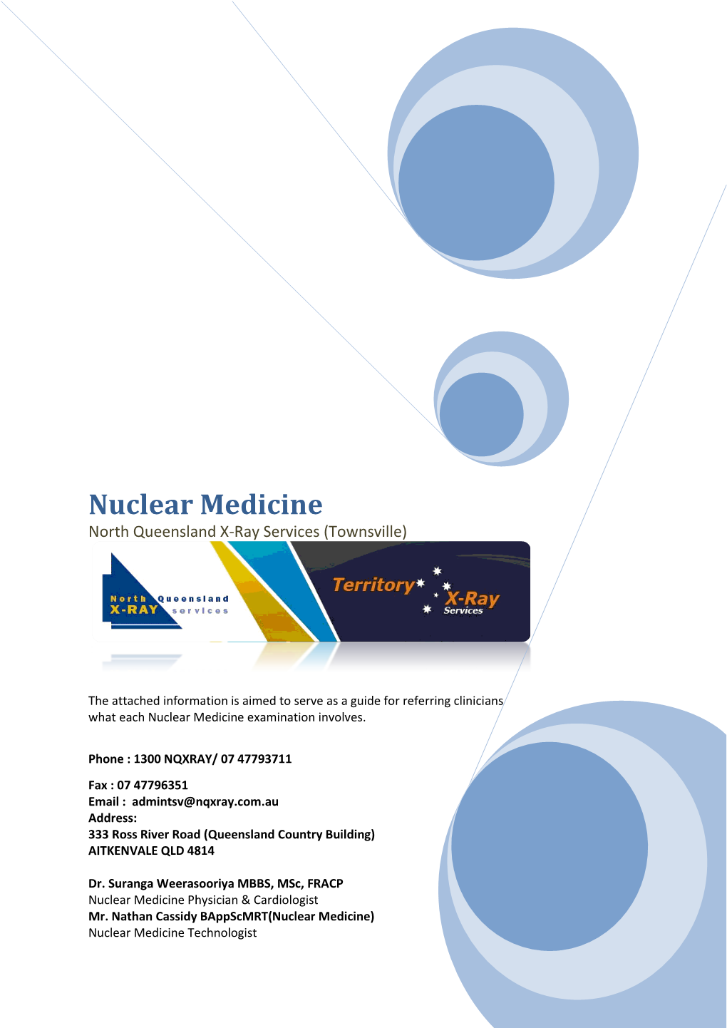 Nuclear Medicine North Queensland X-Ray Services (Townsville)