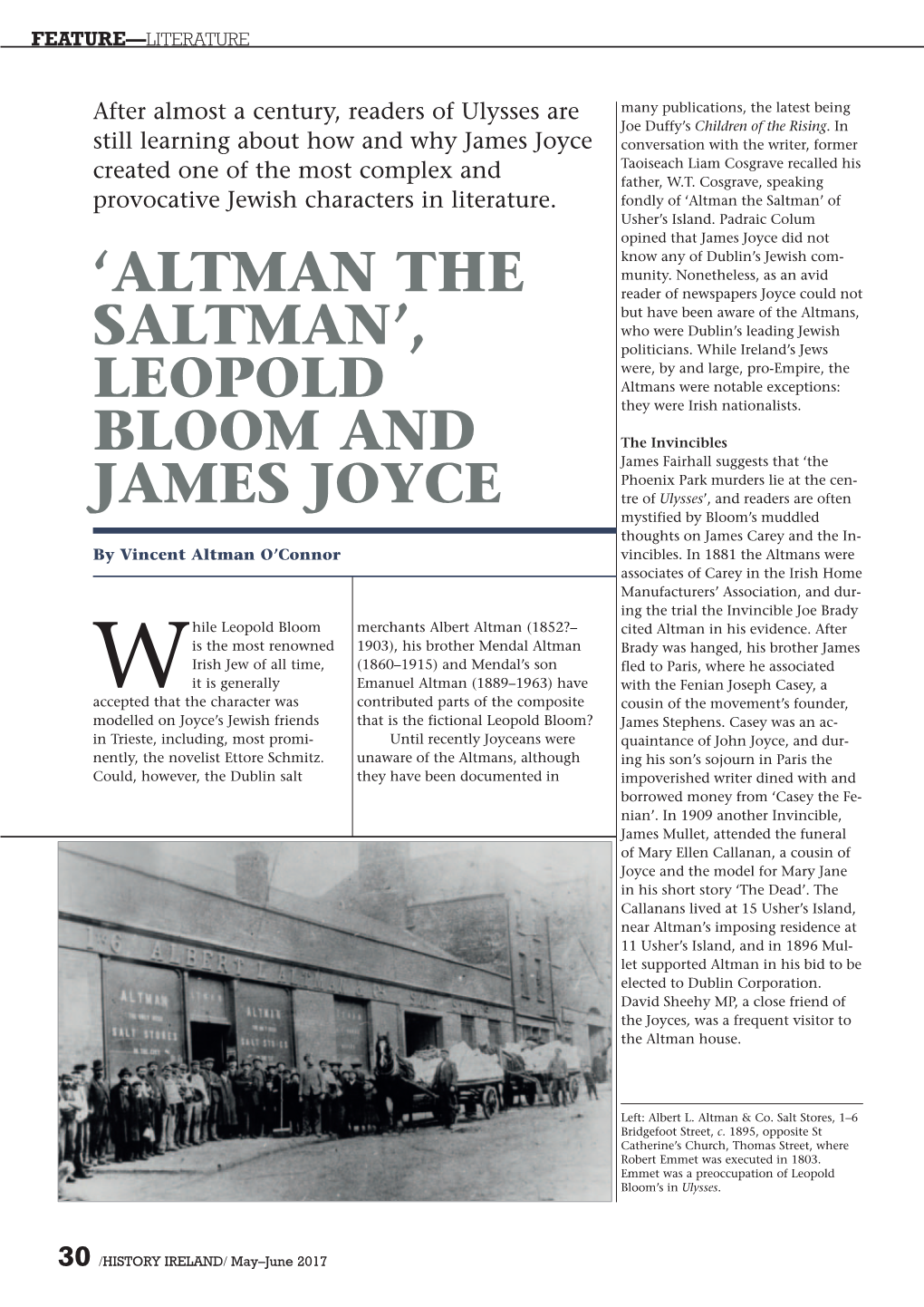 Leopold Bloom and James Joyce