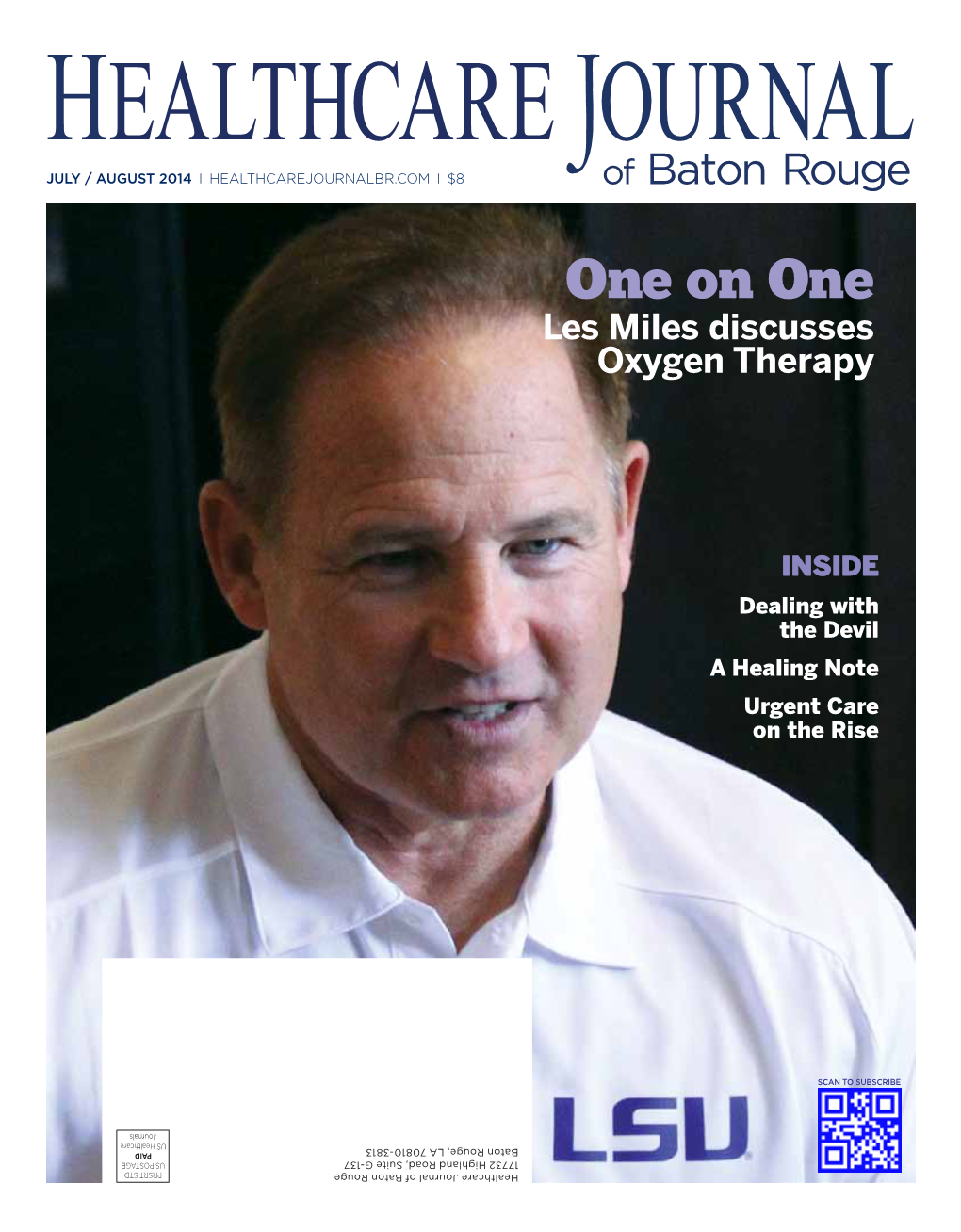 One on One Les Miles Discusses Oxygen Therapy