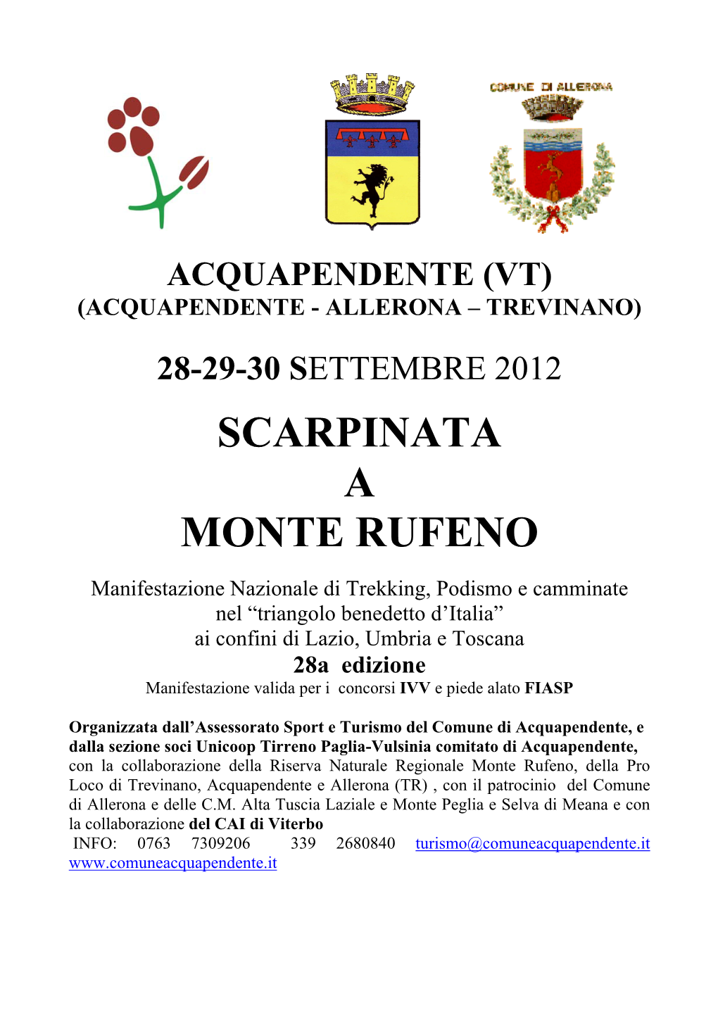 Scarpinata a Monte Rufeno