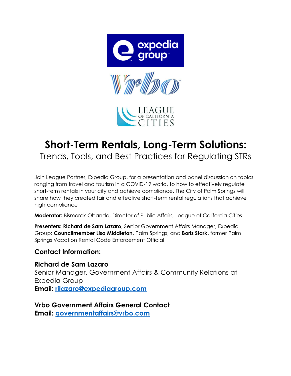 Short-Term Rentals, Long-Term Solutions: Trends, Tools, and Best Practices for Regulating Strs