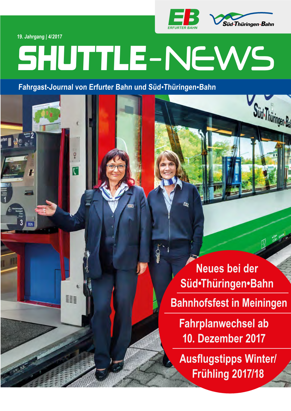 Neues Bei Der Süd•Thüringen•Bahn Fahrplanwechsel Ab 10. Dezember