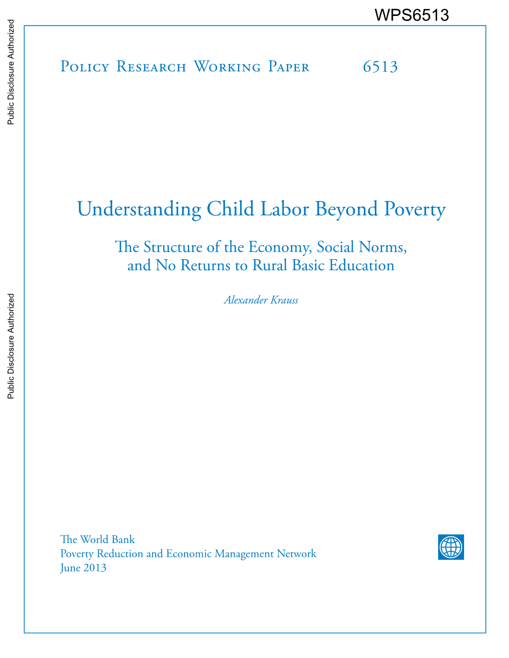 Understanding Child Labour Beyond Poverty