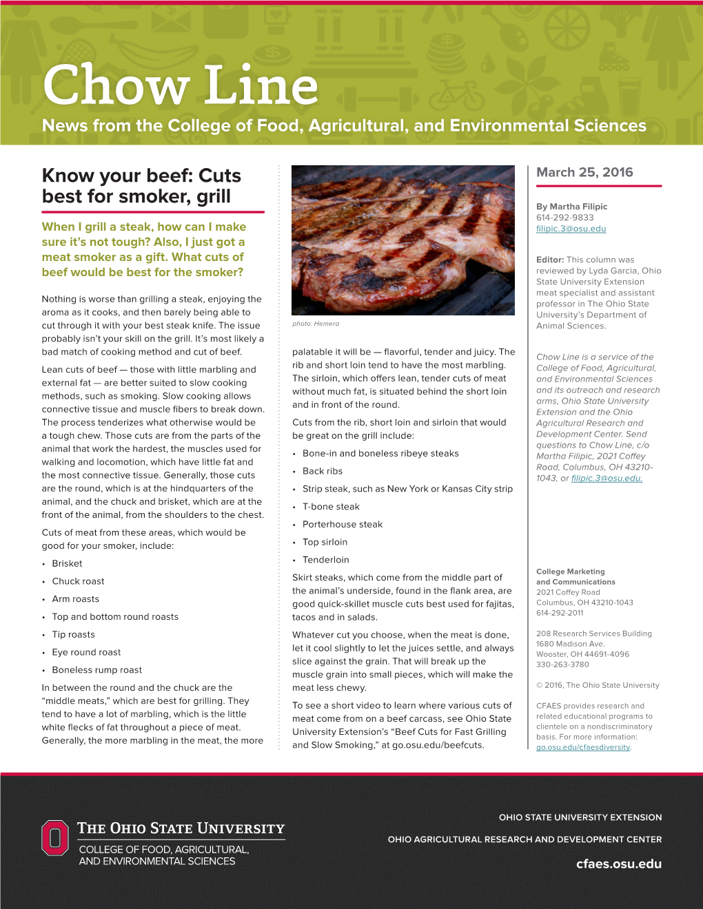 Know Your Beef: Cuts Best for Smoker, Grill