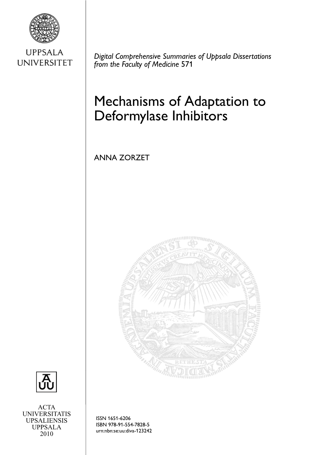 Mechanisms of Adaptation to Deformylase Inhibitors