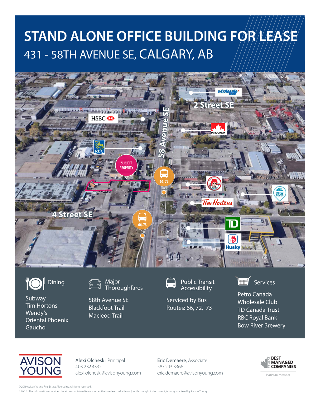 Stand Alone Office Building for Lease 431 - 58Th Avenue Se, Calgary, Ab