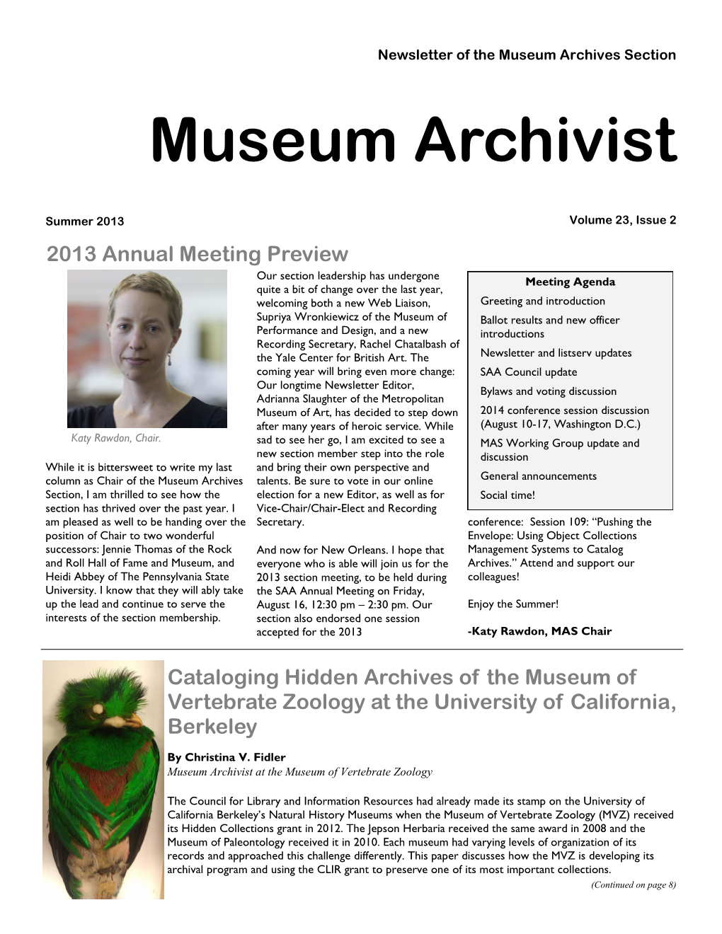 Museum Archivist